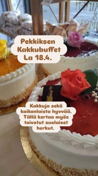 Kakkubuffet la 18.4. klo 14-17